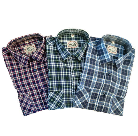 SHIRT IN SCOTTISH FLANNEL WITH LONG SLEEVES FOLLIE OUTDOOR ALPS